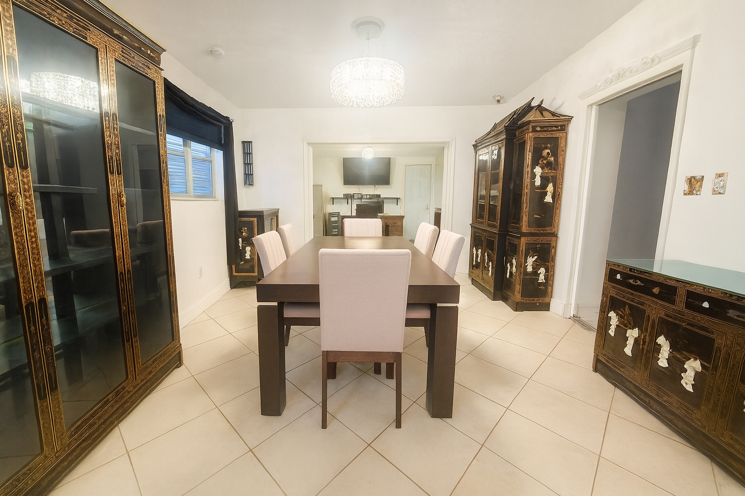 Dining room next to kitchen